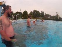 Chef hat die Aufsicht.