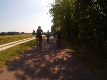 Die Kolonne startet zur Firma Rosenbauer in Luckenwalde.