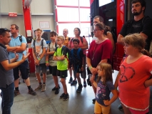 In der Lackiererei für die Aufbauten.