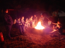 Lagerfeuer zum Abschluss.
