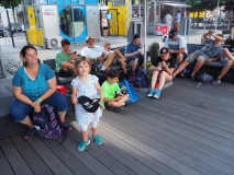 Pause am Weltballon.