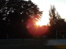 Ein schöner Tag am Zeltplatz geht zu Ende.