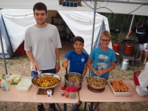 Die Essensausgabe ist bereit.