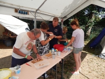 Das Essen wird vorbereitet.