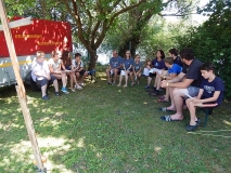 Der Zeltlagergottesdienst....