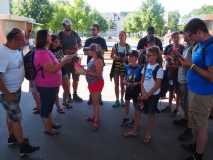 Einweisung in den Parkplan.