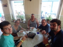 Auch die Betreuer haben ein wenig abbekommen.