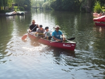 Abfahrt vom Bootsverleih.