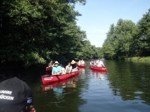 Gemütliches Paddeln auf der Spree.