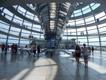 Oben in der Kuppel des Reichstages.