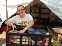 Danny packt schon mal