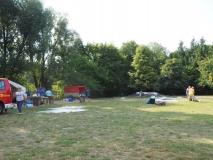 Der Zeltplatz leert sich.