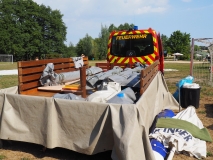 ...der Zeltanhänger auch.