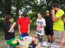 Eine Stärkung vor der Abfahrt.